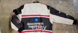 Dale Earnhardt Goodwrench Jeff Hamilton LEATHER Jacket Coat Mens NASCAR XL