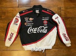 Dale Earnhardt Jr #1 Coca Cola Racing Jacket Youth Size XL NASCAR Black White