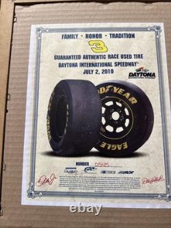 Dale Earnhardt Jr. 2010 Daytona Framed 13x16 Collage & Race-Used Tire COA