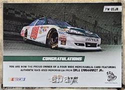 Dale Earnhardt Jr. 2012 Press Pass Four Wide Race-Used Quad Relic /25 #FW-DEJR 4