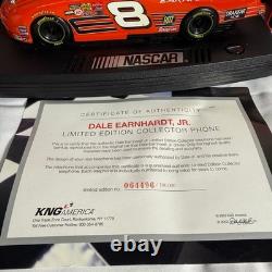 Dale Earnhardt Jr #8 NASCAR lot collector phone COA Budweiser memorabilia