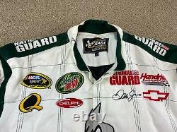 Dale Earnhardt Jr Amp Energy Jacket Racing Chase M NASCAR White Green Coat