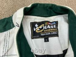 Dale Earnhardt Jr Amp Energy Jacket Racing Chase M NASCAR White Green Coat