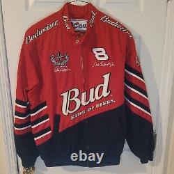 Dale Earnhardt Jr NASCAR Budweiser Chase Authentics Bud Racing Jacket Medium