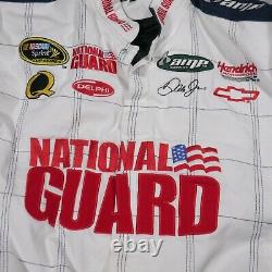 Dale Earnhardt Jr Race Jacket Adult 2XL White National Guard Nascar Racing Mens