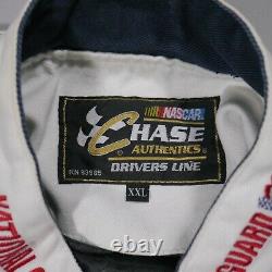 Dale Earnhardt Jr Race Jacket Adult 2XL White National Guard Nascar Racing Mens