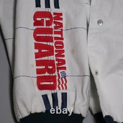 Dale Earnhardt Jr Race Jacket Adult 2XL White National Guard Nascar Racing Mens