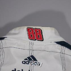 Dale Earnhardt Jr Race Jacket Adult 2XL White National Guard Nascar Racing Mens