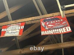 Dale Earnhardt Jr. Run In The Red banner 2001 Ultra Rare NASCAR