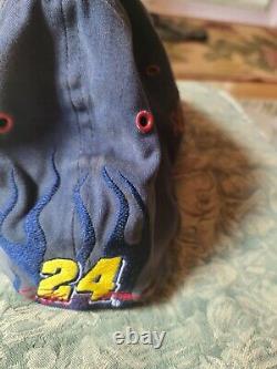 Dale Earnhardt Jr. Trucker Hat Signed Auto on a Jeff Gordon Hat Pepsi Pin Yoda