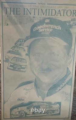 Dale Earnhardt Printing Plate The Intimidator