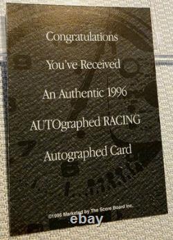 Dale Earnhardt & Richard Childress Authentic Autograph Cards 96 Score Board Rare