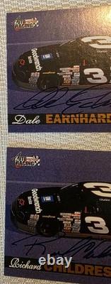 Dale Earnhardt & Richard Childress Authentic Autograph Cards 96 Score Board Rare