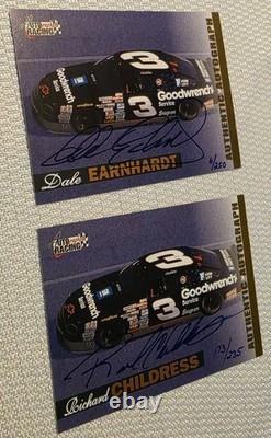 Dale Earnhardt & Richard Childress Authentic Autograph Cards 96 Score Board Rare