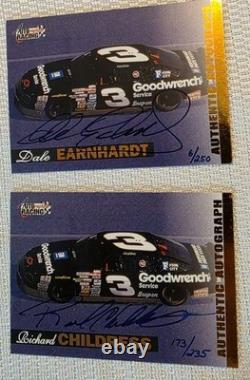 Dale Earnhardt & Richard Childress Authentic Autograph Cards 96 Score Board Rare