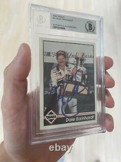 Dale Earnhardt Sr Auto BGS 1992 Traks On Card Authentic NASCAR Auto Racing