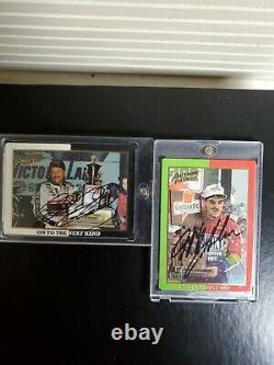 Dale Earnhardt Sr Autographed 1994 Action Packed Jeff Gordon Signed Jsa Cards