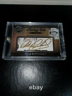 Dale Earnhardt Sr Autographed 2007 Press Pass Signed Legends Racing Cut Card 2/2