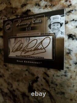 Dale Earnhardt Sr Autographed 2007 Press Pass Signed Legends Racing Cut Card 2/2