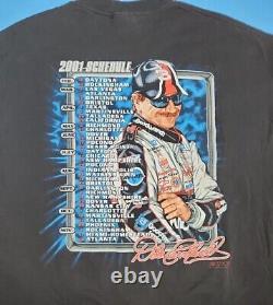 Dale Earnhardt Sr Black Sunday 2/18/01 Schedule Dayton 500 T-Shirt XXL NASCAR