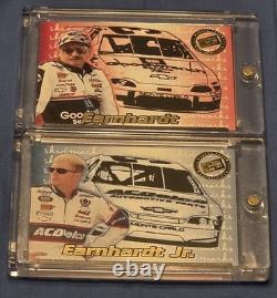 Dale Earnhardt Sr & Dale Jr Press Pass Skidmarks Race Used Tire Authentic Rare