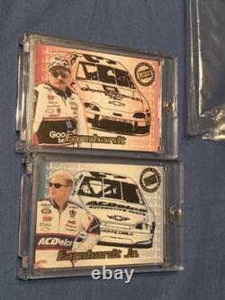 Dale Earnhardt Sr & Dale Jr Press Pass Skidmarks Race Used Tire Authentic Rare