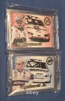 Dale Earnhardt Sr & Dale Jr Press Pass Skidmarks Race Used Tire Authentic Rare