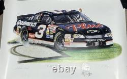 Dale Earnhardt Sr Difference A Year Makes Artist Proof TJ Bishop Signed + Sketch