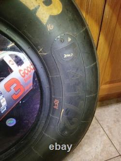 Dale Earnhardt Sr Goodyear Race Used Tire Display Winston Cup Souvenirs 27