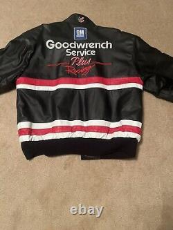 Dale Earnhardt Sr Rcr Goodwrench Service Plus 100% Leather Jacket Large