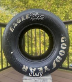 Dale Earnhardt Sr Signed Goodyear Eagle NASCAR Race Used Tire JSA Certified
