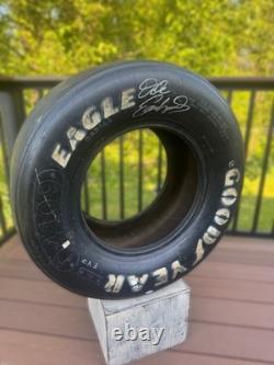 Dale Earnhardt Sr Signed Goodyear Eagle NASCAR Race Used Tire JSA Certified