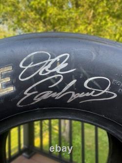 Dale Earnhardt Sr Signed Goodyear Eagle NASCAR Race Used Tire JSA Certified