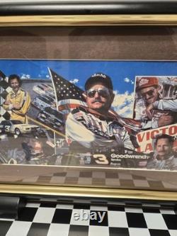 Dale Earnhardt Sr. Thomas Pacconi Framed Print WithCheckered Shelf