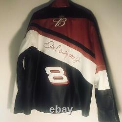 Dale Earnhart Jr Nascar Budweiser Leather Racing Jacket Sz L Wilsons Leather