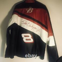 Dale Earnhart Jr Nascar Budweiser Leather Racing Jacket Sz L Wilsons Leather