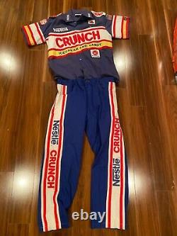 Dale Jarrett CRUNCH Race Worn Used Crew suit NASCAR autographed