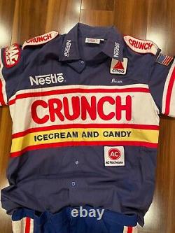 Dale Jarrett CRUNCH Race Worn Used Crew suit NASCAR autographed