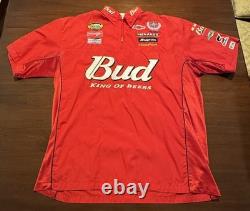 Dale Jr Budweiser Race Used Crew Shirt Earnhardt 2007 DEI XL