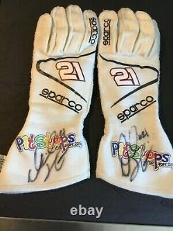 Daniel Hemric, 2018 Hand Signed, Race Used, Sparco Drivers Gloves, Rcr Racing