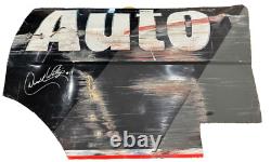 Darrell Waltrip #17 WESTERN AUTO PARTS Autographed Raced Used Sheet Metal 27X18