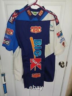 Darrell Waltrip NASCAR race used 2000 Kmart pit crew shirt pants uniform Route66
