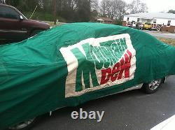 Darrell Waltrip Vintage Race Used Car Cover Mountain Dew 11 Nascar Waltrip Owned