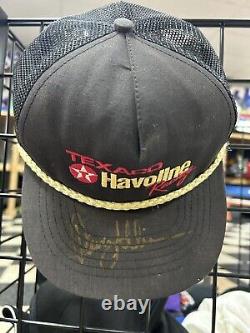 Davey Allison Autographed Texaco Havoline Racing Nascar Adjustable Rope Hat