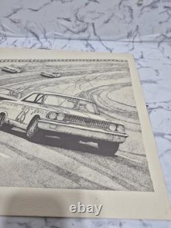 David Pearson #28 Lafayette Ford NASCAR D. McCrary Signed 255/500 Holman Moody