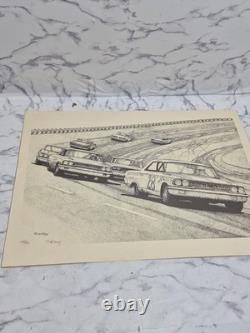 David Pearson #28 Lafayette Ford NASCAR D. McCrary Signed 255/500 Holman Moody