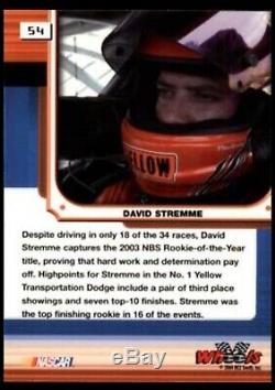 David Stremme Rookie Race Used Worn Helmet Photo Matched NASCAR Custom Paint