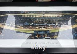 Daytona International Speedway Night Race NASCAR Nextel Framed Panoramic Picture