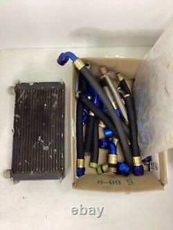 Deck Mount Oil Cooler WithLines Dirt Late Model IMCA Race Car NASCAR