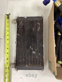 Deck Mount Oil Cooler WithLines Dirt Late Model IMCA Race Car NASCAR